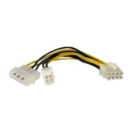 adaptér elektrické výběrky eps 4 špičky hanka a molex lp4 na chvost 8 kontaktů 12v 15 cm