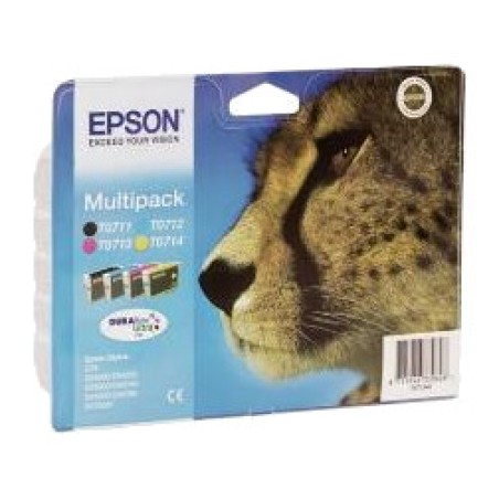 pack con cartuchos de tinta t071-durabrite ultra 4 uds