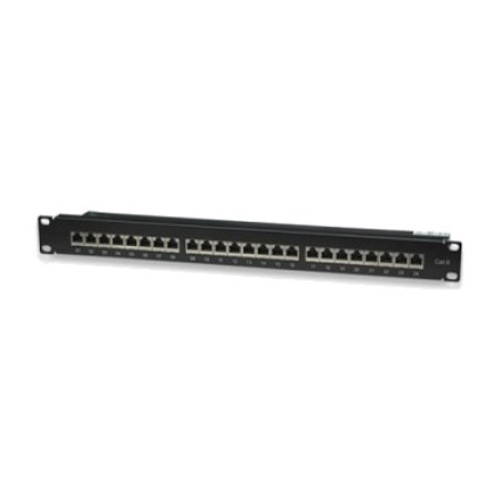 tableau de raccord blindé à 24 prises pour rack 1u stp cat6