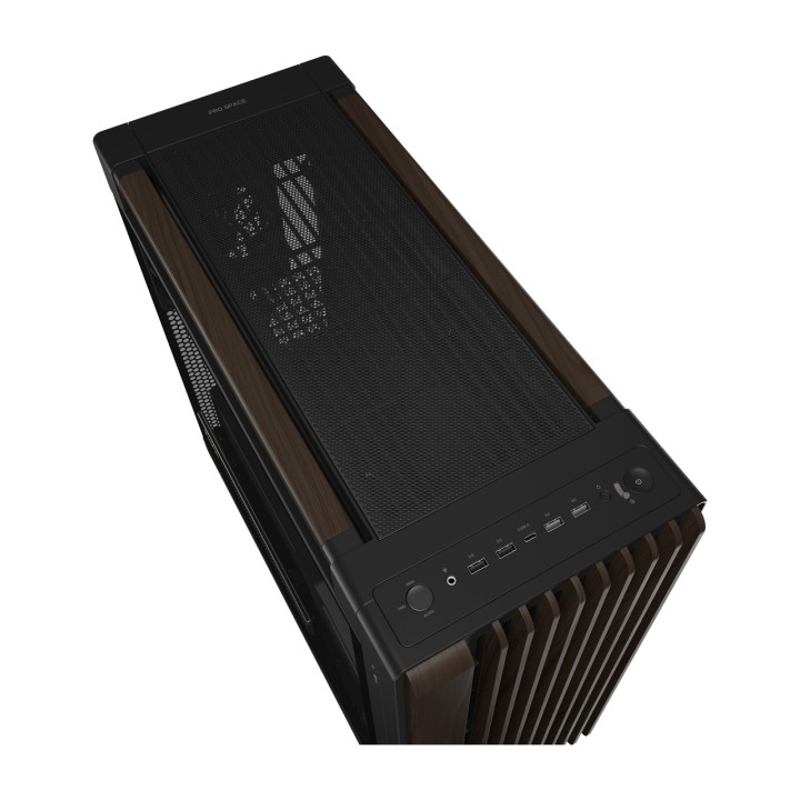 ASUS Velká torzo PC s dřevěnou přední deskou pro desky E-ATX