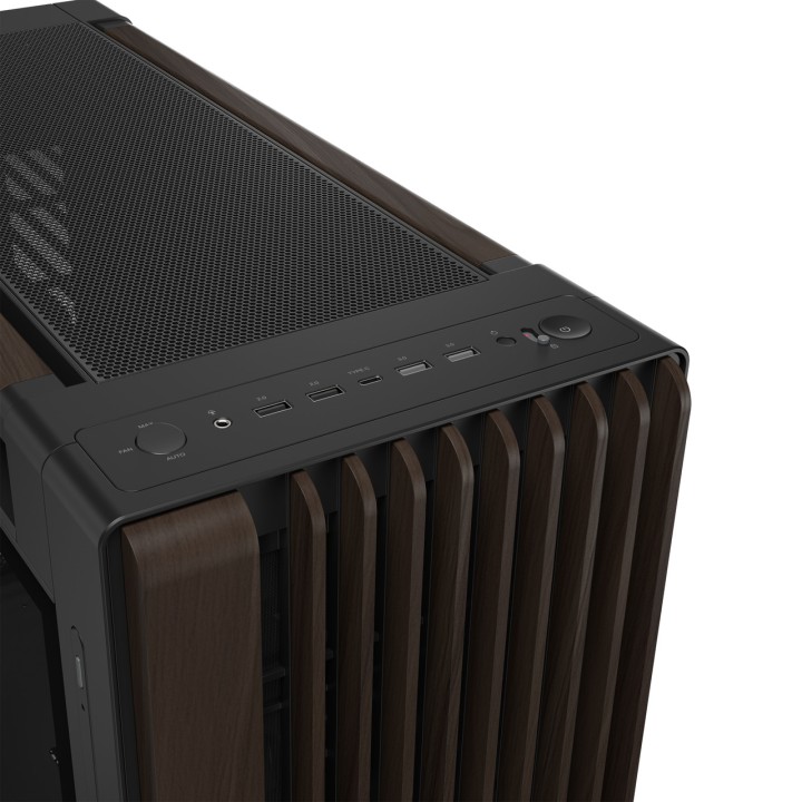 ASUS Blok PC grande tower z przodem drewna dla płyty E-ATX