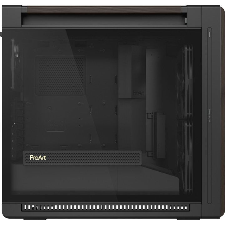 ASUS Blok PC grande tower z przodem drewna dla płyty E-ATX