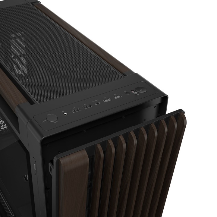 ASUS Blok PC grande tower z przodem drewna dla płyty E-ATX