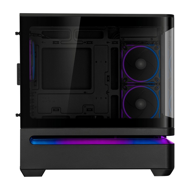 ASUS Micro-ATX-PC-Gehäuse mit Panoramaglas PRIME AP202-ARGB