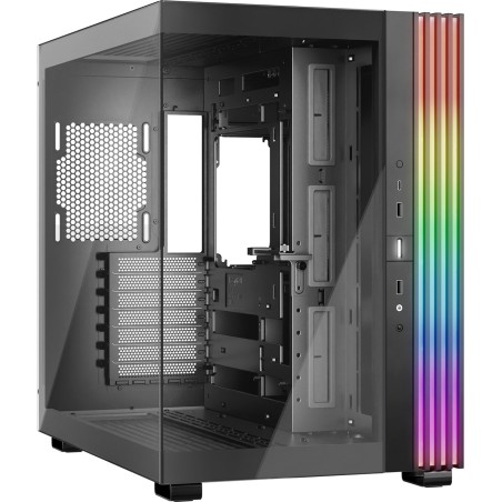 caja de pc semitorre con cristal templado e iluminación argb light-base 600 dx