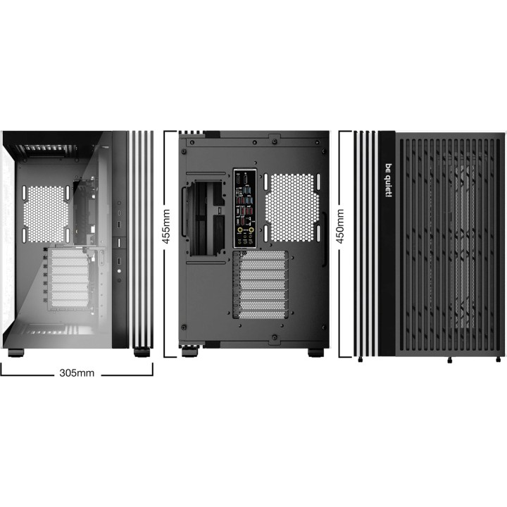 BE QUIET Case PC mid-tower con vetro temperato e
