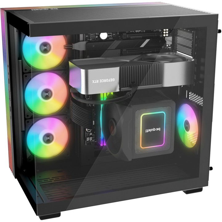 BE QUIET Case PC mid-tower con vetro temperato e