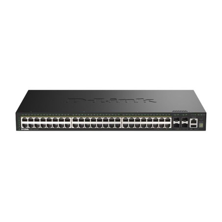 switch gestionable apilable de 48 puertos gigabit poe y 4 sfp+ dgs-1530-52p 10g