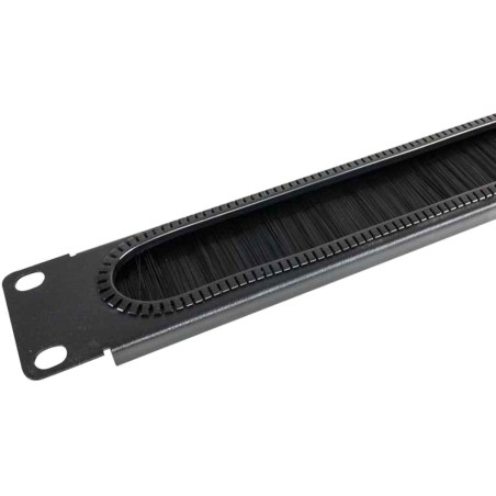 panneau de passage de câbles avec brosse pour armoire rack 19 pouces 1u