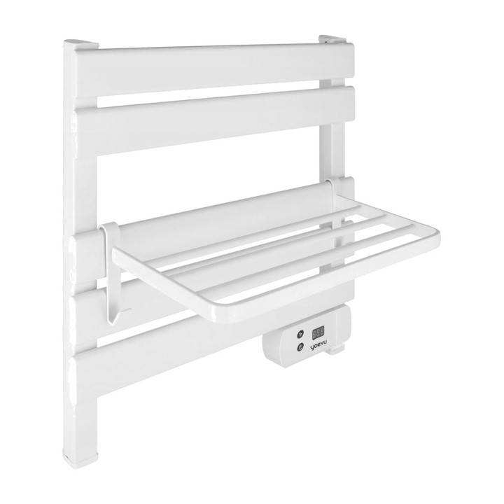 YOEVU Kit scaldasalviette elettrico con ripiano e ganci 150W