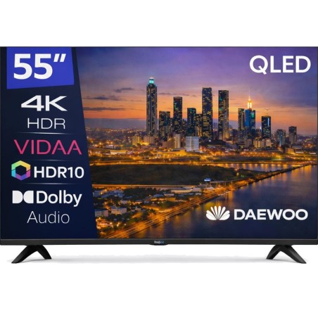 smart tv qled da 55 pollici 55vb56qv 4k-uhd vidaa