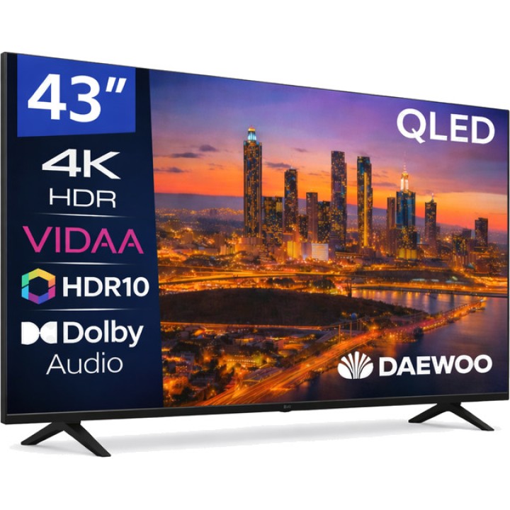 DAEWOO Smart TV QLED da 43 pollici 43VB56QV 4K-UHD VIDAA
