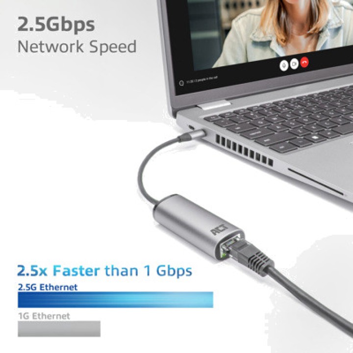 ACT CONNECTIVITY Adaptateur réseau USB-C vers Ethernet