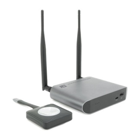 sistema de presentación inalámbrico hdmi con botón transmisor usb-c aero-4k ac7960