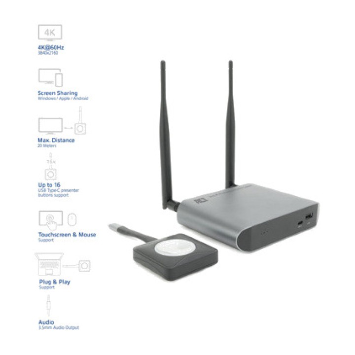 ACT CONNECTIVITY Wireless HDMI presentation system with