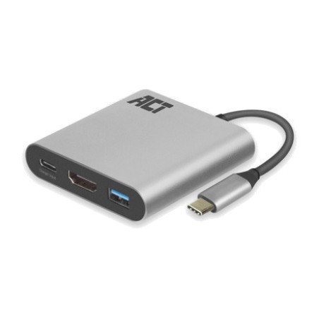 adaptador multipuerto usb-c a hdmi y usb-a con carga power delivery ac7022 3.2 gen1 4k