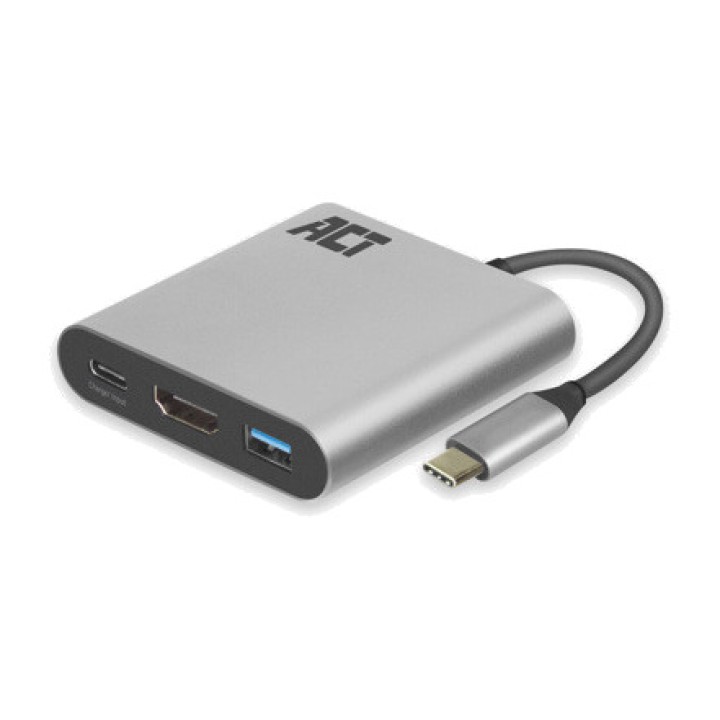 ACT CONNECTIVITY Adaptador multipuerto USB-C a HDMI y USB-A con carga Power Delivery AC7022 3.2 GEN1 4K MGS0000034221