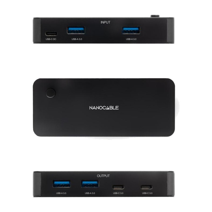 NANOCABLE Switch for sharing 4 peripherals between 2