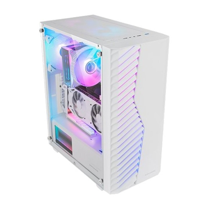MARS GAMING Case PC mid tower con vetro temperato e