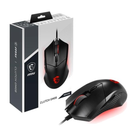wired gaming mouse with led lighting clutch-gm08 4200-dpi