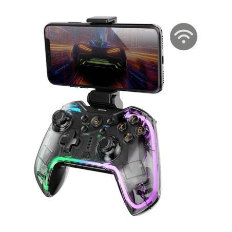 mando inalámbrico bluetooth multiplataforma con iluminación rgb mgp-bt2