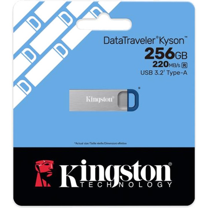 KINGSTON Chiavetta USB 3.2 in metallo con anello portachiavi