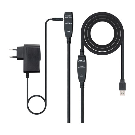 active usb male-to-female extension cable with power supply 3.0 5gbps 1000 cm