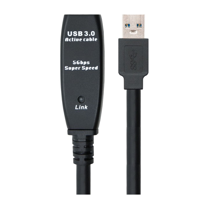 NANOCABLE Cable alargador activo USB macho-hembra con