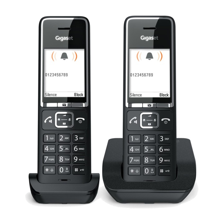 GIGASET Teléfono fijo inalámbrico DECT con 2 terminales