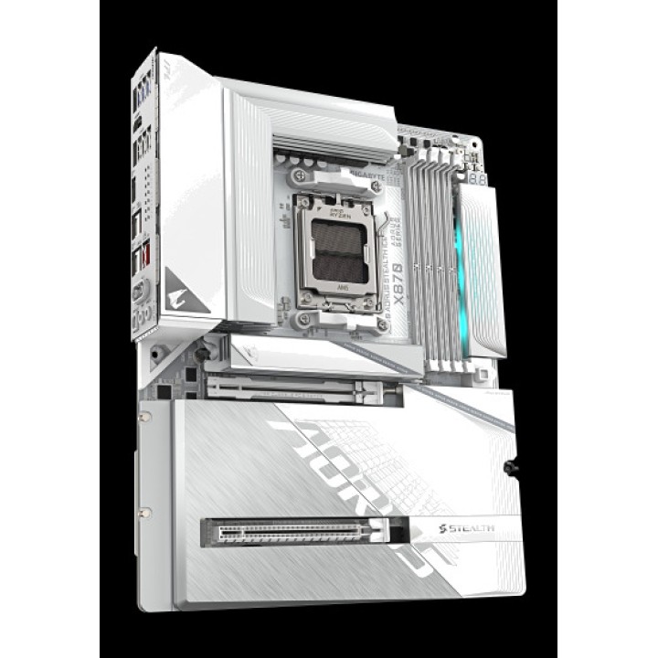 GIGABYTE Carte mère ATX pour AMD X870 AORUS STEALTH ICE AM5
