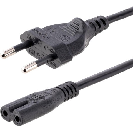 power cable with european plug to c7 figure-eight connector cee7/16 100 cm pxtnb2seu1m