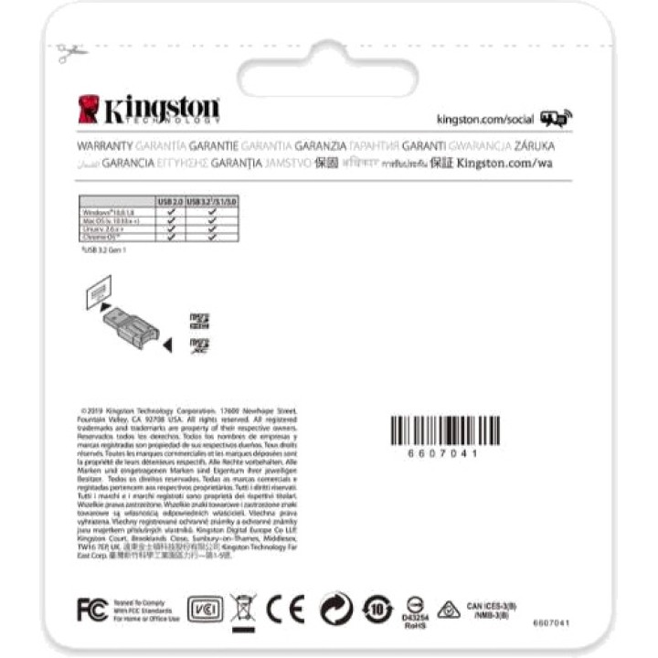 KINGSTON Lector de tarjetes microSD MOBILELITE-PLUS