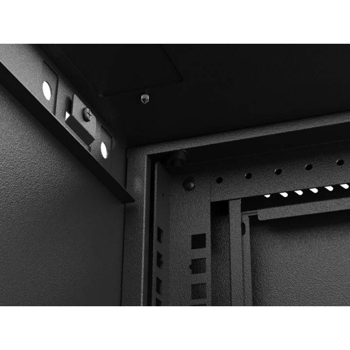 LANBERG Armario rack con puerta acristalada para montaje en