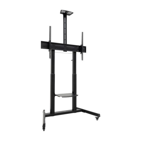 support au sol à roulettes avec hauteur réglable par manivelle aquiles-fs20406hm-b 60-100" 120kg