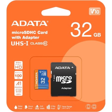 scheda di memoria microsdhc 32gb uhs-i u1 v10 a1