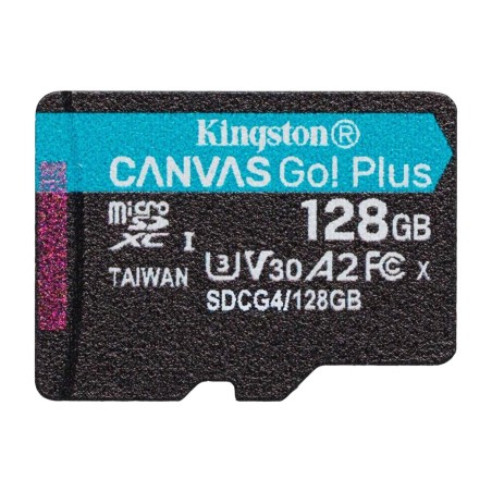 microsdxc memory card without adapter canvas-go-plus 128gb u3 v30 a2