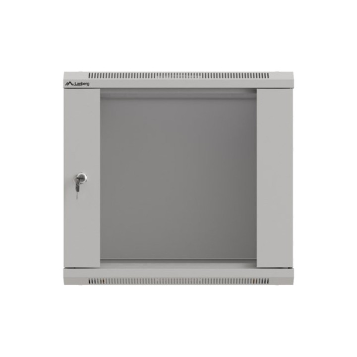 LANBERG Armadio rack da parete con porta in vetro 19" 9U