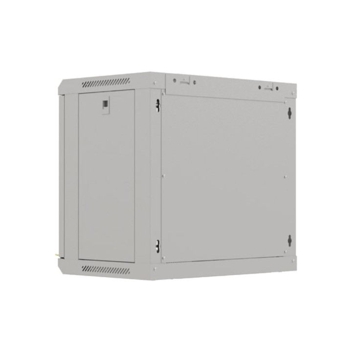 LANBERG Wall-mounted rack cabinet with glass door 19" 9U