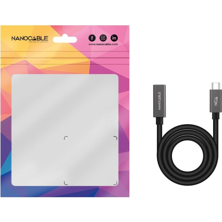 NANOCABLE USB-C-Verlängerungskabel, Stecker auf Buchse