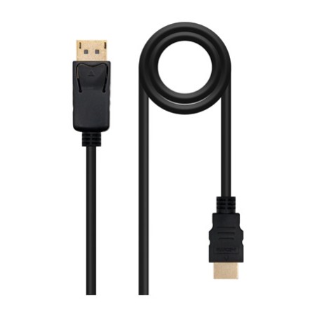 cable conversor displayport a hdmi con conectores macho 1.2a 4k 50 cm