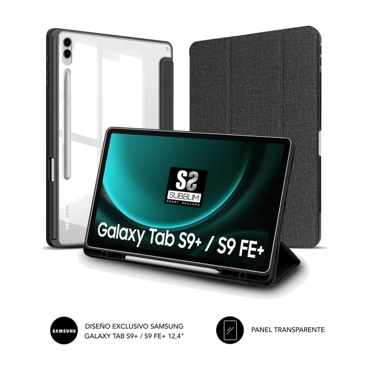 SUBBLIM Étui antichoc pour tablette avec dos transparent
