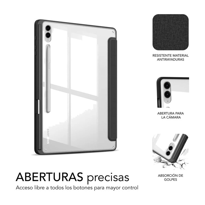 SUBBLIM Shockproof tablet case with transparent back
