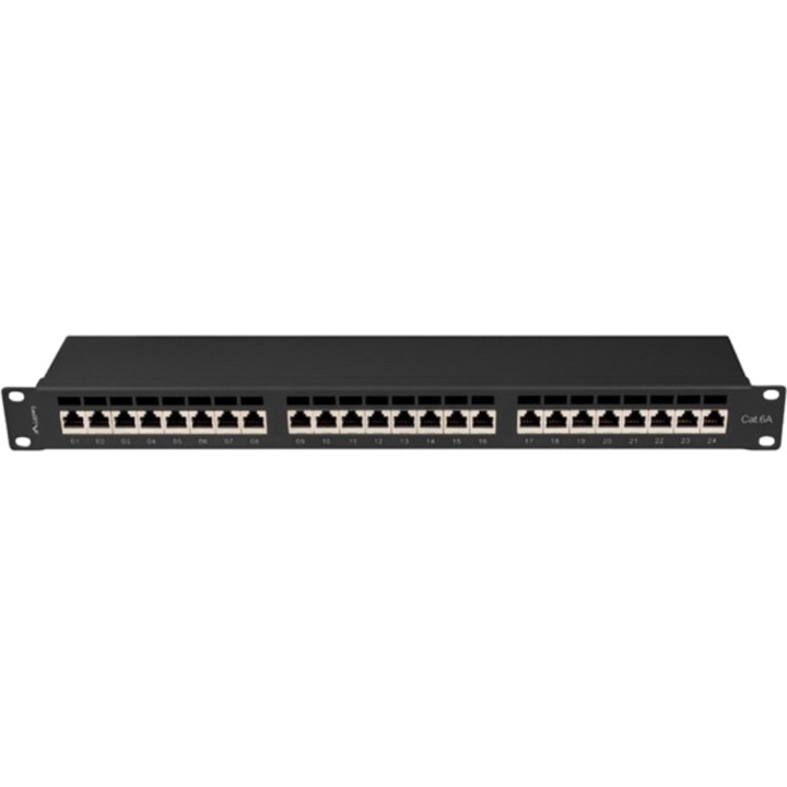 LANBERG Panneau de brassage blindé 24 ports 19" 1U CAT6A FTP