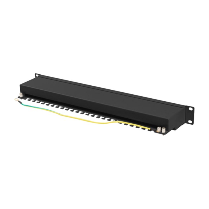 LANBERG 24-port shielded patch panel 19" 1U CAT6A FTP