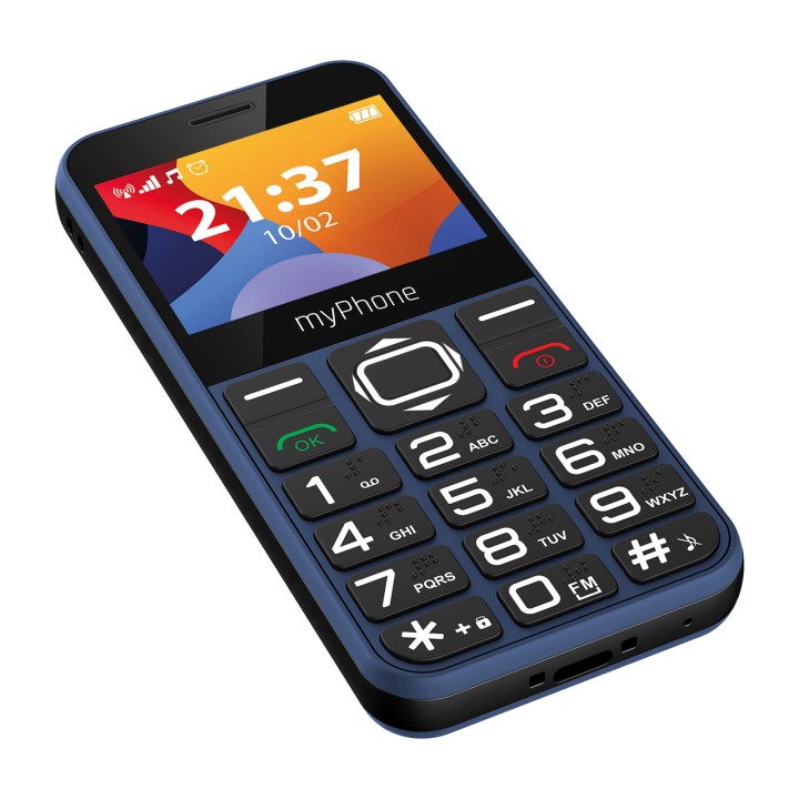 MYPHONE Teléfono móvil básico con teclas grandes y botón SOS HALO-3 2G 0.3MPX DSP0000013600