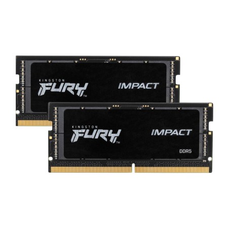 sodimm ram memory kit for laptop fury-impact ddr5 4800mt/s 16gb 2x8gb cl38 kf548s38ibk2-16