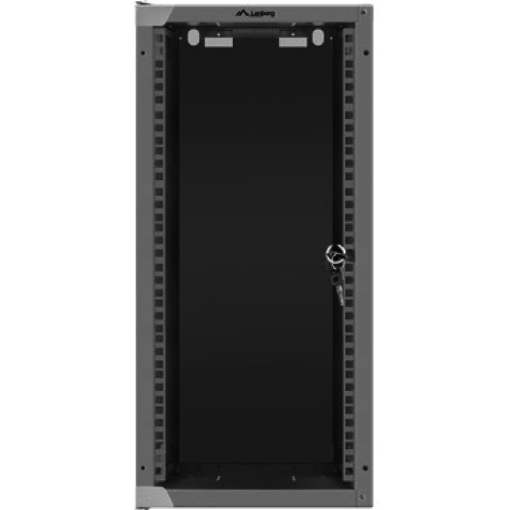 LANBERG Wandmontierter Rackschrank mit Glastür 10" 12U