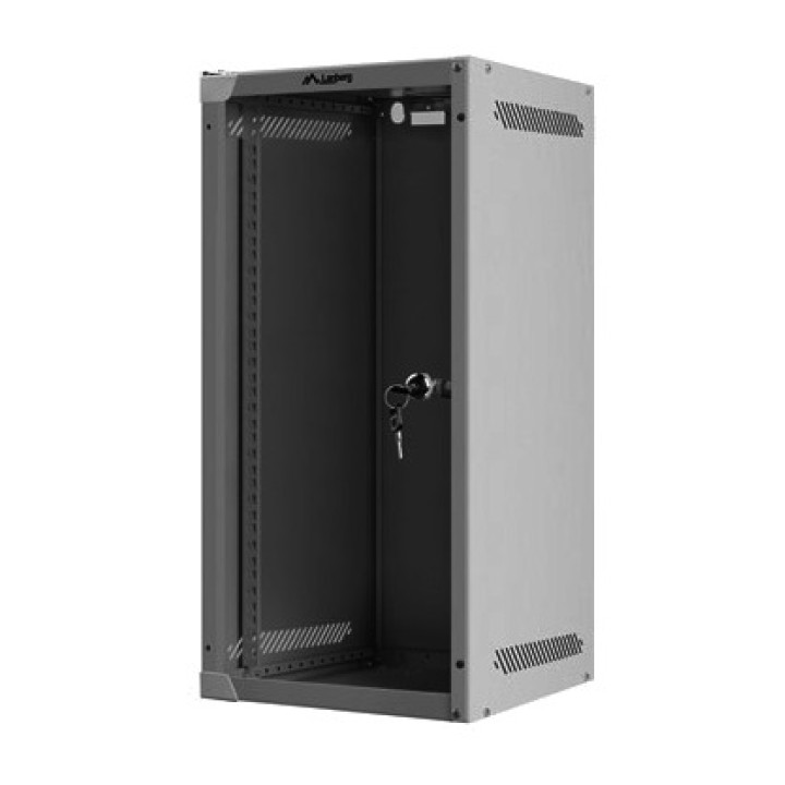 LANBERG Armario rack con puerta acristalada para montaje en pared 10" 12U 280X310MM WF10-2312-10S DSP0000042395