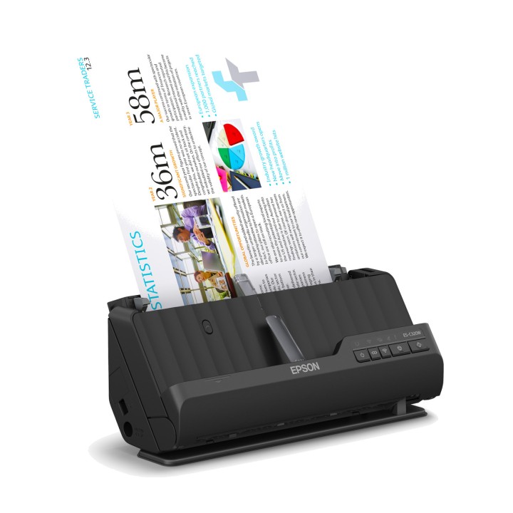 EPSON Compact document scanner with automatic feeder, duplex