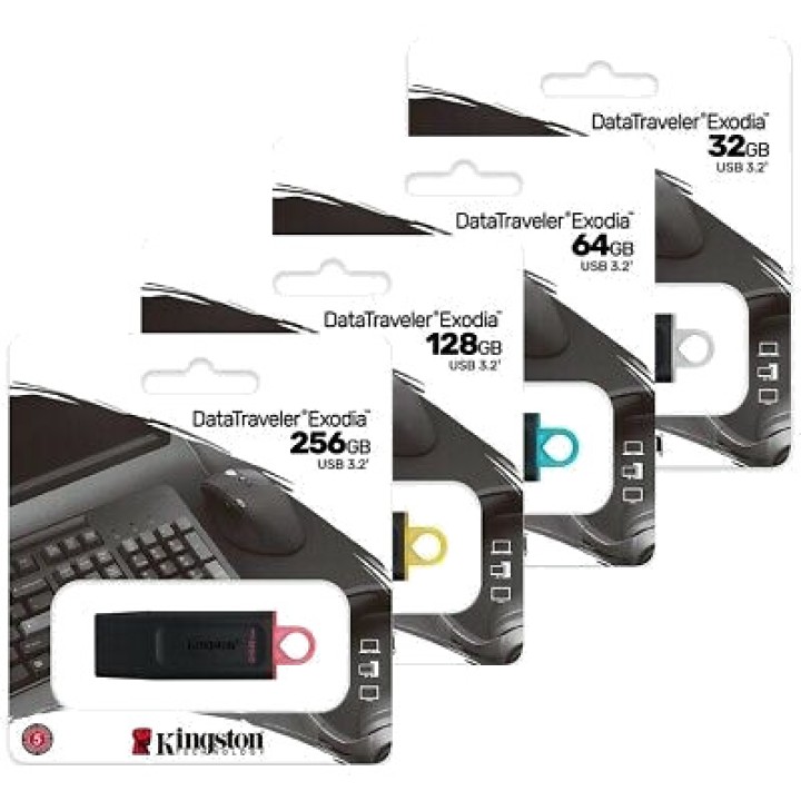 KINGSTON Memòria USB DATATRAVELER-EXODIA-128GB 3.2